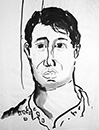 Self-portrait - Drawing by Gerhard Juchum