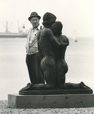 Art critic at English Bay